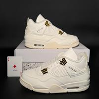 Air Jordan 4 Metallic Gold | J4 Bianche e oro 38