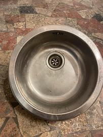 Lavello incasso tondo in acciaio inox
