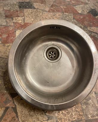 Lavello incasso tondo in acciaio inox