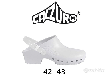 ZOCCOLI SANITARI CALZURO N. 42-43 SCARPE SANITARE