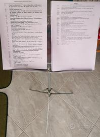 Leggío pieghevoli  in acciaio