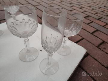 36 bicchieri in CRISTALLO (Aperitivo, Acqua, Vino)