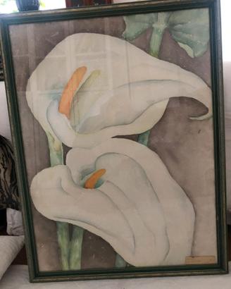 Quadri acquerelli con Cornice FIORI