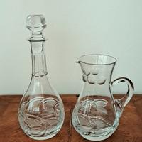 Set Brocca e Decanter cristallo- Vintage