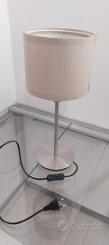 Coppia abat-jour comodino IKEA Skaftet nichelbeige