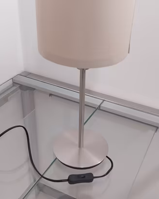 Coppia abat-jour comodino IKEA Skaftet nichelbeige