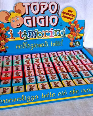 Giocattolo TOPO GIGIO -  Espositor Timbri