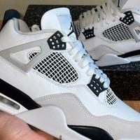 Jordan 4 bianco e nero codice 45