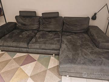 Divano angolare Poltrone e sofà grigio antracite