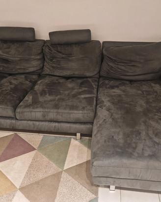 Divano angolare Poltrone e sofà grigio antracite