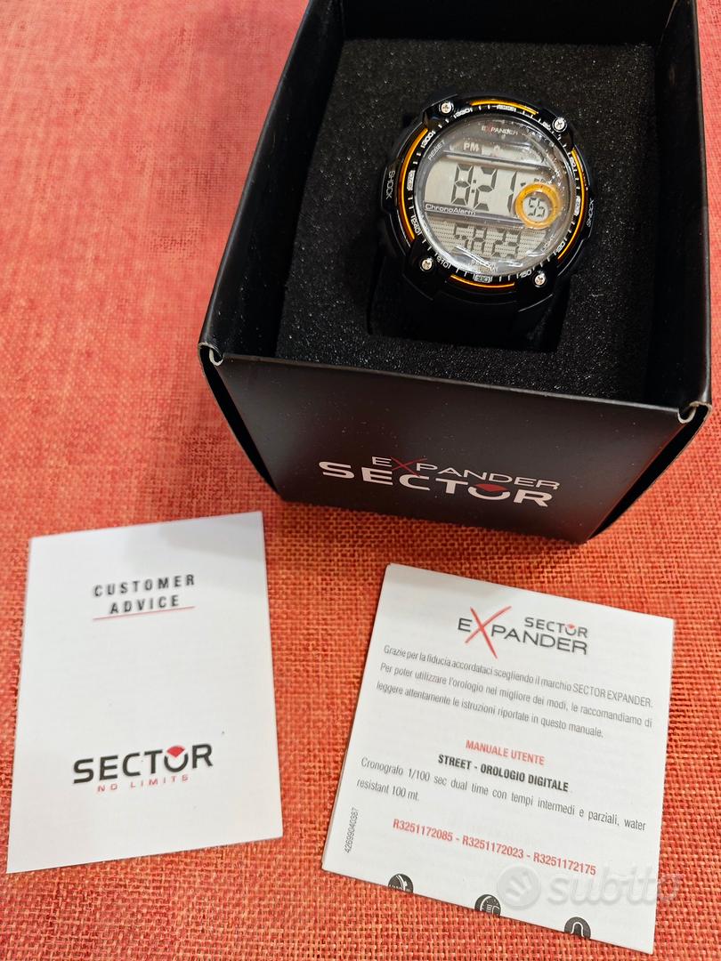 Orologio sector expander on sale street digital istruzioni