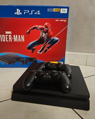 Ps4 slim 1 tb e 2 controller