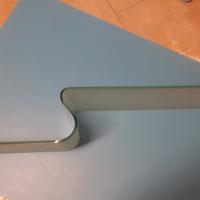 MENSOLA IN VETRO CURVO SATINATO