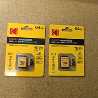 KODAK - 2  MicroSd Veloci da 64Gb - Nuove