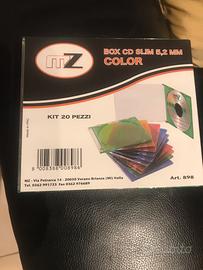 Custodie  Colorate per Cd-Bluray-DVD-Nuovo