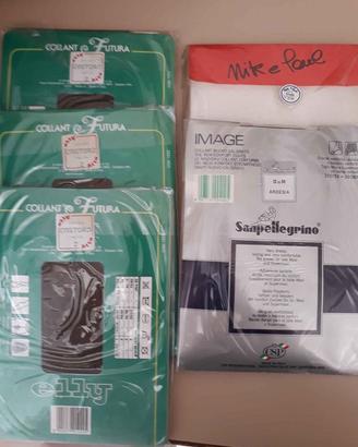 Collant neri e colorati