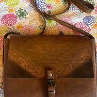 Borsa postina in cuoio