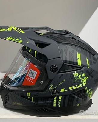 Casco LS2 MX702 Pioneer II CRAZY MATT Grey/Yellow
