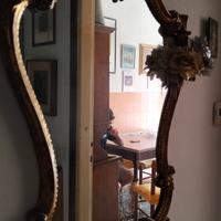 Specchio cornice dorata 