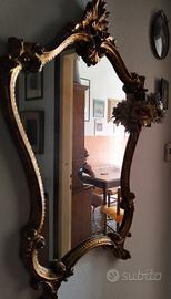 Specchio cornice dorata 