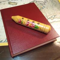 Porta penne-matite in legno  da scrivania