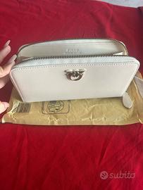 Portafoglio pinko bianco pelle