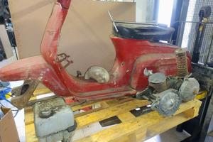 lambretta j50 con librettino epoca