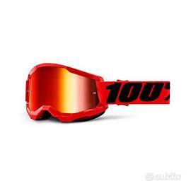 MASCHERA CROSS OFF-ROAD 100% STRATA 2 RED - 461234