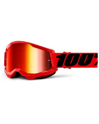 MASCHERA CROSS OFF-ROAD 100% STRATA 2 RED - 461234