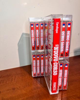Set di 10 cassette del corso di lingua francese
