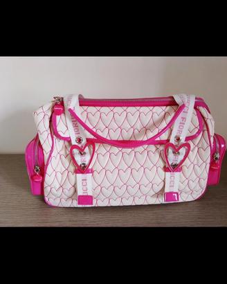 Borsa Bauletto Fiorucci Vintage Y2K con Cuori 