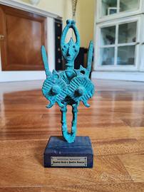 Statua nuragica Sardegna Eroe 4 occhi e 4 braccia