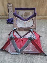 lettino e box per casa al mare o da campeggio