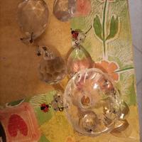 gocce di cristallo da lampadario vintage 