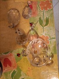 gocce di cristallo da lampadario vintage 