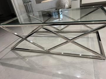 Tavolino salotto vetro temperato