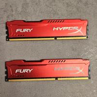 8 GB RAM, Hyper X Fury 1866 MHz DDR3