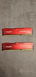 8 GB RAM, Hyper X Fury 1866 MHz DDR3