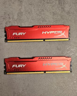 8 GB RAM, Hyper X Fury 1866 MHz DDR3