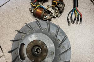 campana vespa alluminio, mozzo anteriore pkvolano 