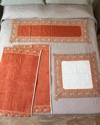 Set Jesurum Venezia lusso bagno+tavola ricamato