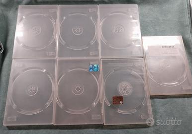 7 Custodie bianche per cd/dvd