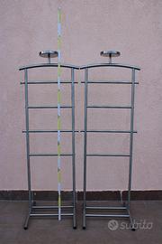 appendiabiti (due) in aluminio