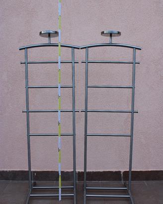 appendiabiti (due) in aluminio