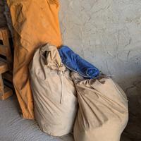 Tenda anni 80, telaio in ferro a casetta 4mt x 4mt