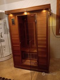 Sauna ad infrarossi in legno di cedro smontabile