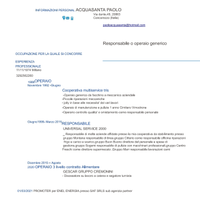 Operaio Responsabile