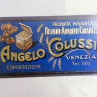 Targa pubblicitaria Angelo Colussi Venezia 