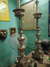 Candelabri argentati