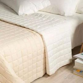 Trapuntino Matrimoniale Rivisondoli Beige/Bianco
